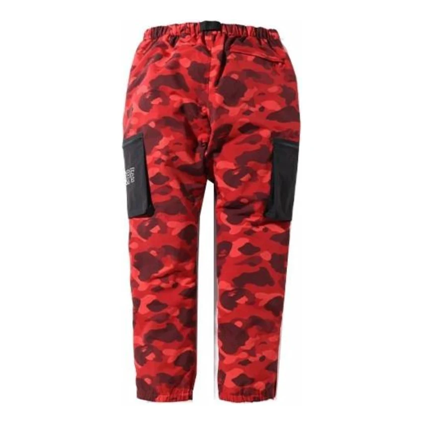 A Bathing Ape Color Camo Military Pants 'Red' 1I30-152-017-RED
