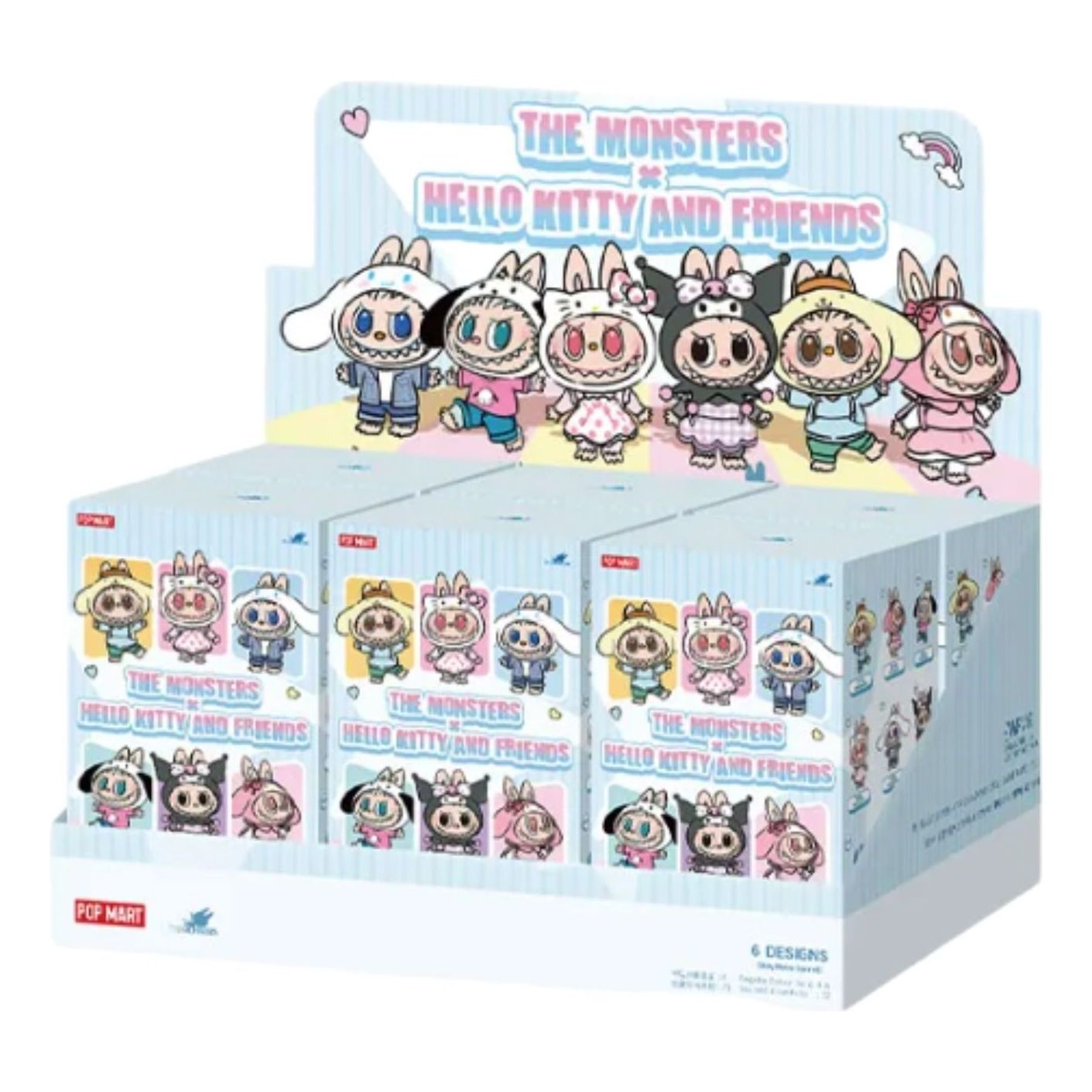 Pop Mart THE MONSTERS x Hello Kitty and Friends Series Vinyl Plush Pendant Sealed Case (6 Blind Boxes) PPMT-2603-0025-1075731537