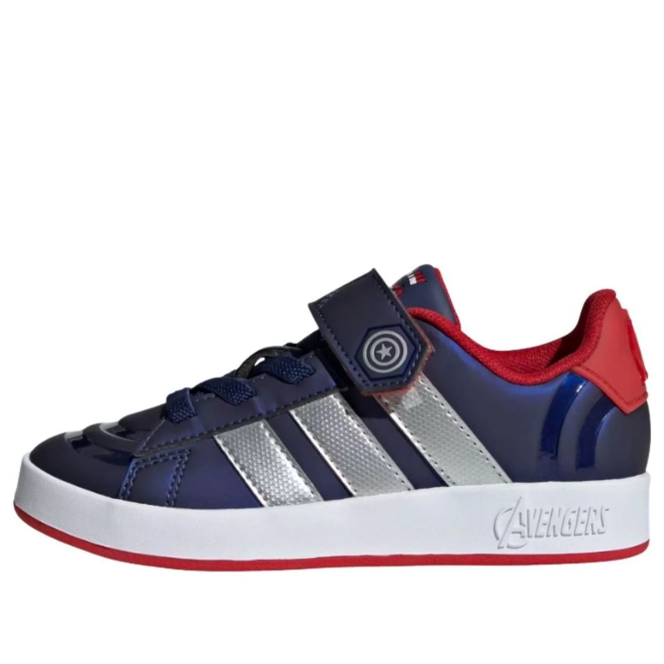 (PS) adidas x Marvel Avengers Grand Court 'Dark Blue Matte Silver Better Scarlet' HP3619