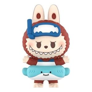 Pop Mart Pop Bean Island Vacation Series Fridge Magnet 'Labubu Sharkie Dive' PPMT-2607-0008-1197725310