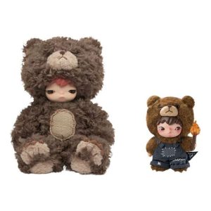 Pop Mart Hirono Living Wild Fight For Joy + Bear Plush Doll Set PPMT-2606-0030-1176980913