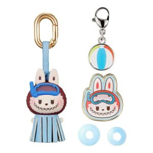 Pop Mart Pop Bean Island Vacation Series Decorative Accessory 'Labubu Sharkie Dive' PPMT-2607-0011-1197734945