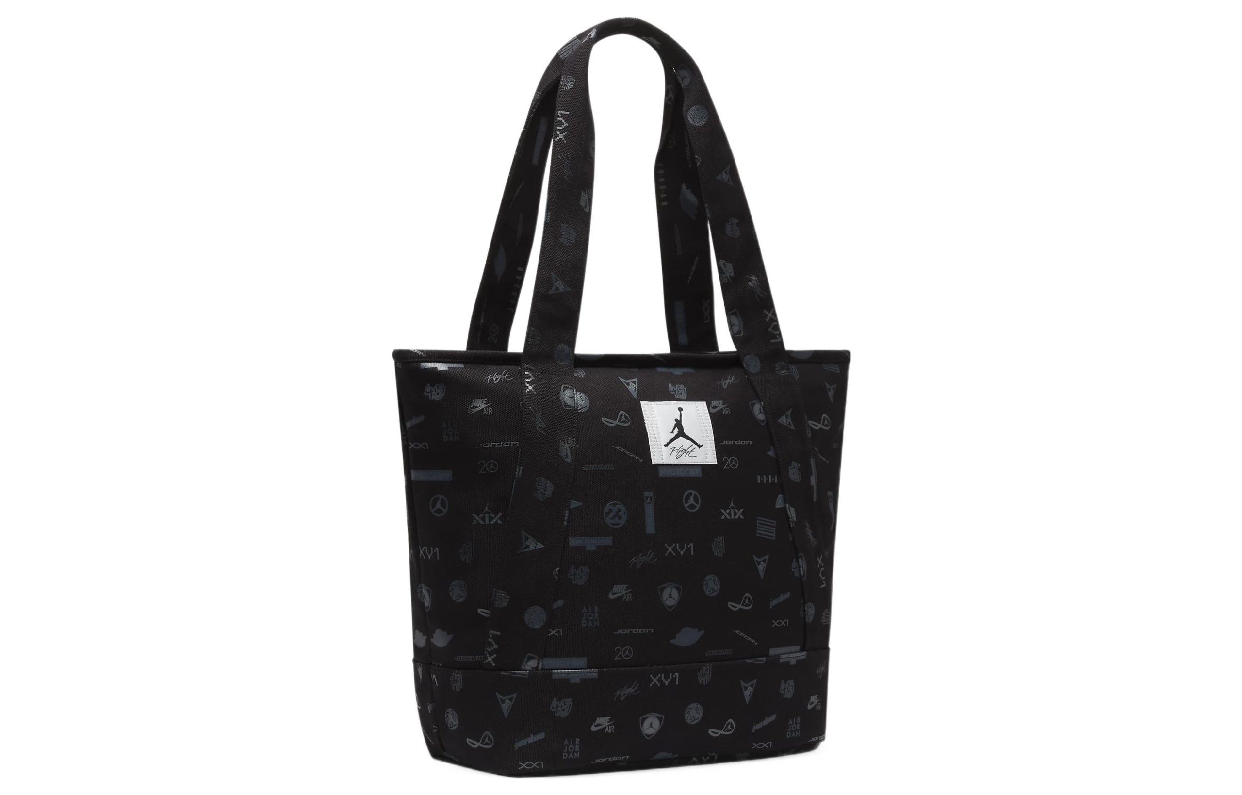 Air Jordan Flight Printed Recycled Cotton Carryall Tote 'Black' WA0785-023 - Image 2