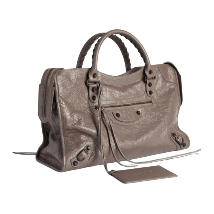 (WMNS) Balenciaga Le City Bag Medium 'Dark Noix' 8657602ACFH5848 - Image 3
