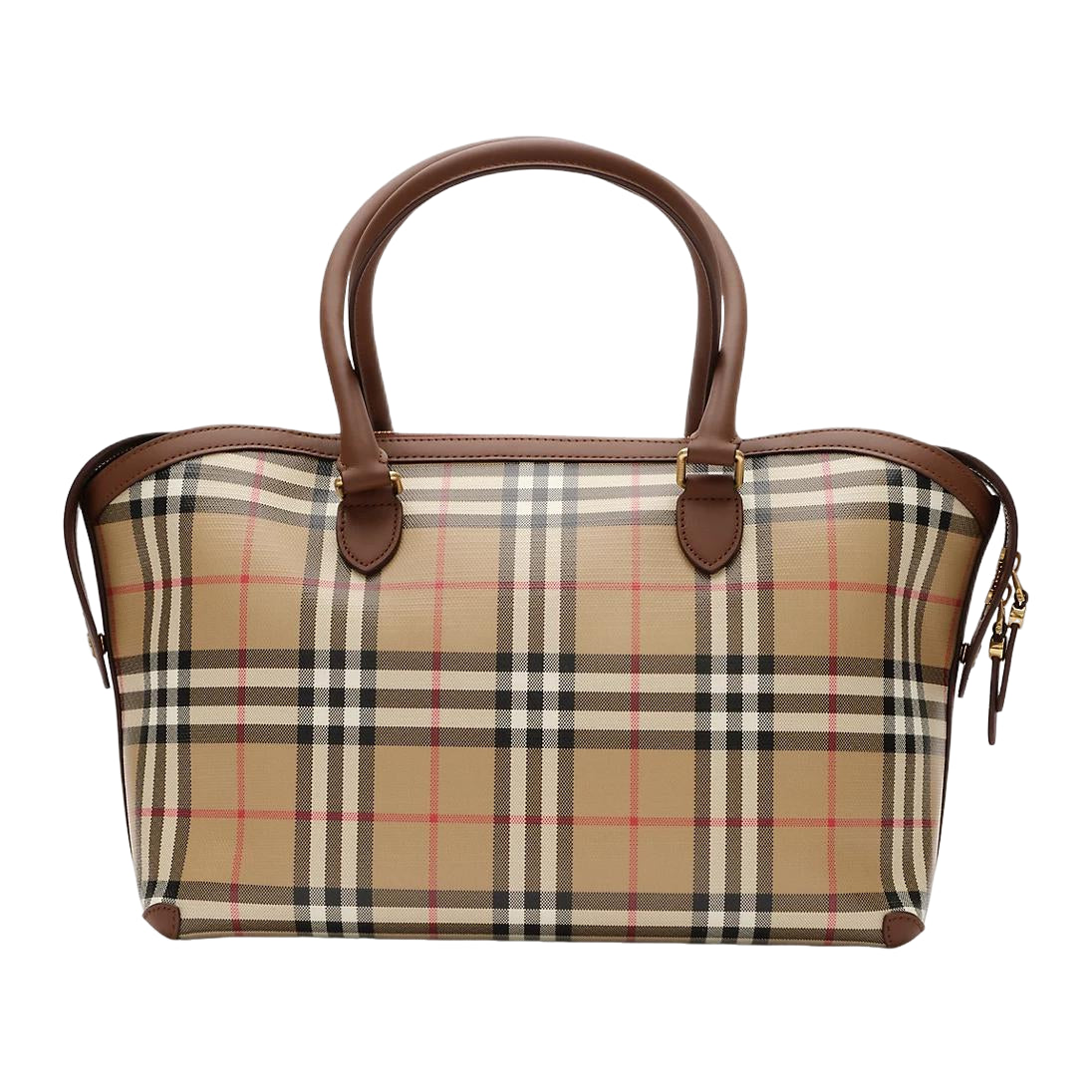 (WMNS) Burberry Small Check Zip Tote ‘Archive beige' 81290481 - Image 3