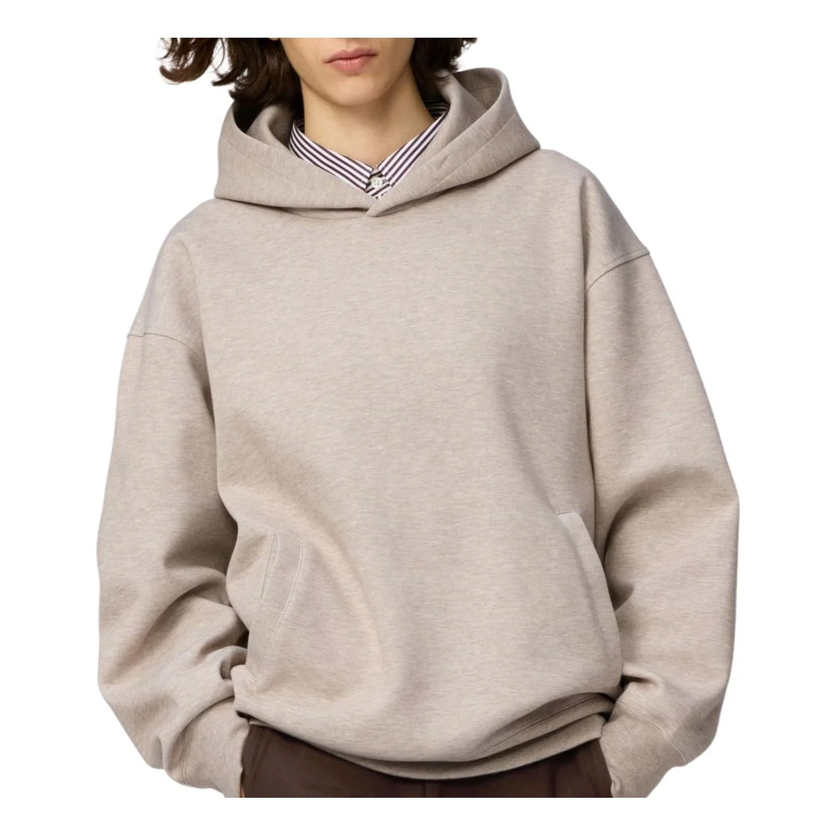 Uniqlo Sweat Oversized Hoodie 'Beige' 482309-31