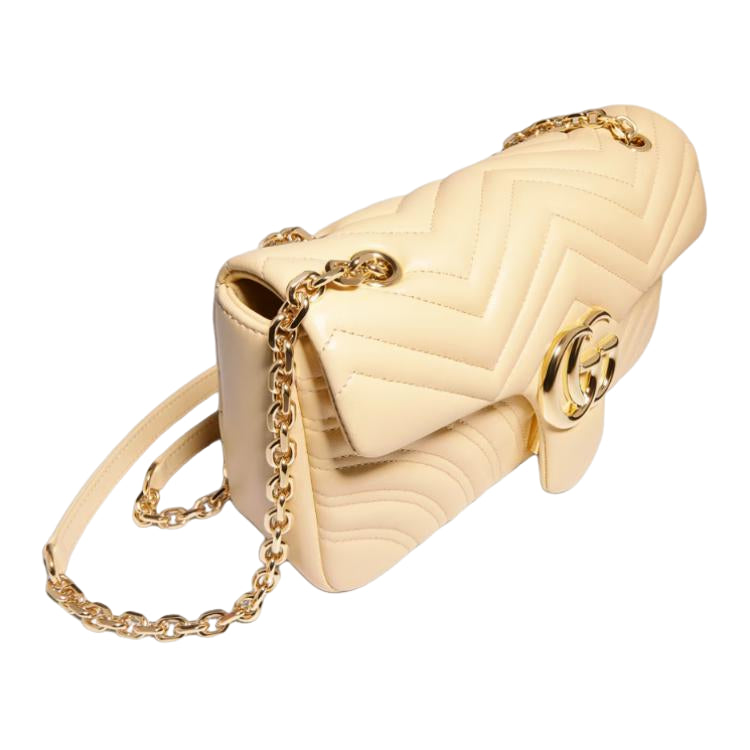 (WMNS) Gucci GG Marmont Medium Shoulder Bag 'Light Yellow' 837267-AAGUE-9305 - Image 3