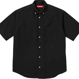Supreme Loose Fit S/S Oxford Shirt 'Black' SUP-SS24-138