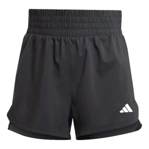 (WMNS) adidas Pacer Training 3-Stripes Woven High-Rise Shorts Asia Sizing 'Black White' IT7760