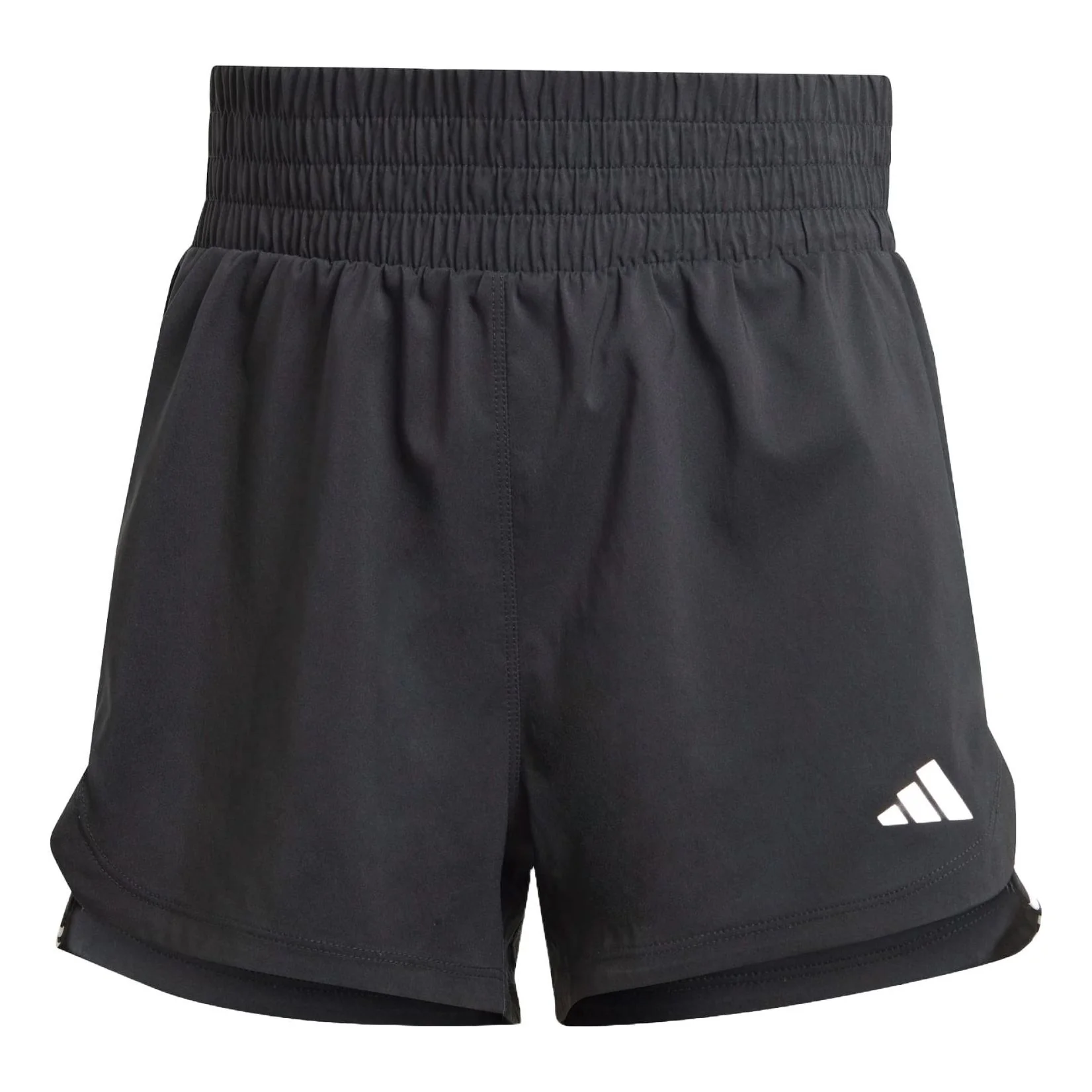 (WMNS) adidas Pacer Training 3-Stripes Woven High-Rise Shorts Asia Sizing 'Black White' IT7760