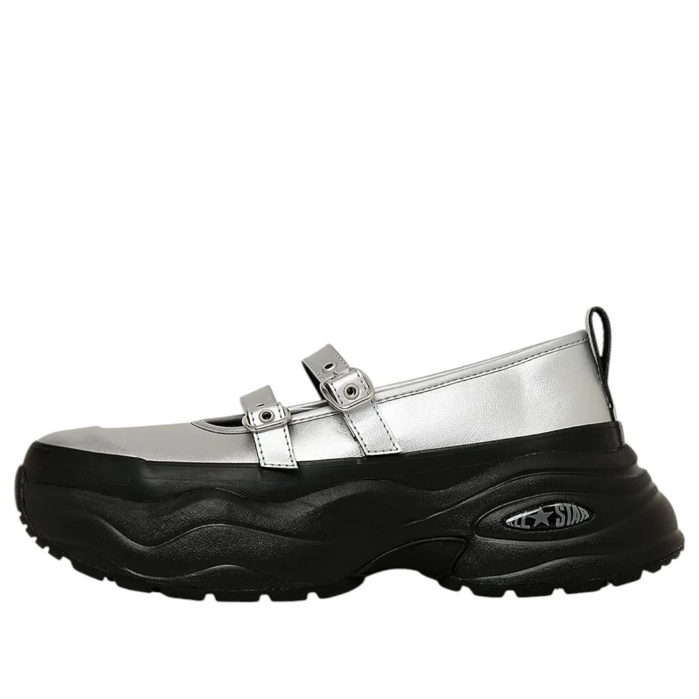 (WMNS) Converse Chuck Taylor All Star Surgetrainer MJ ST OX 'Silver Black' 31315660