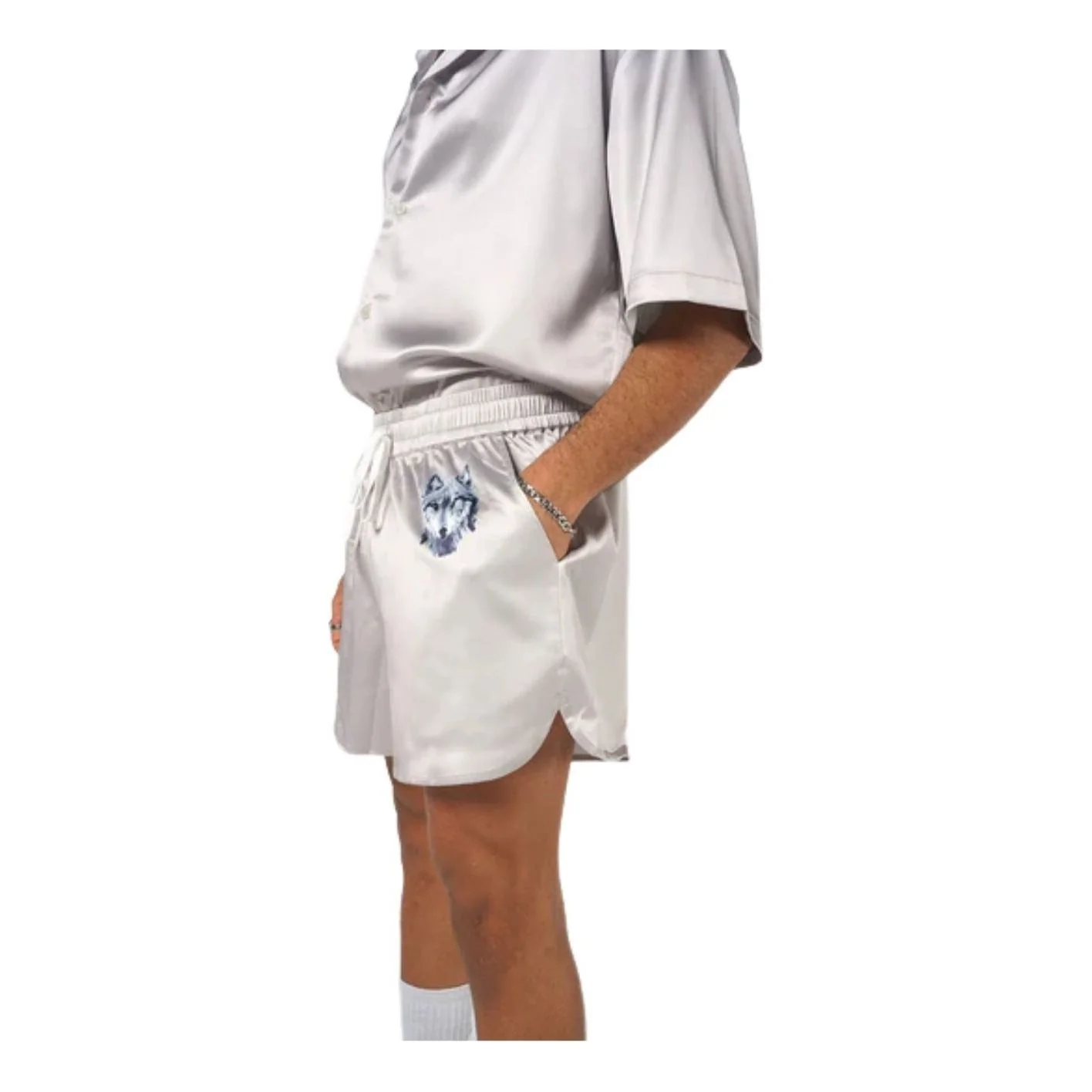 House of Cenmar Satin Shorts 'Beige' HOC-BSO
