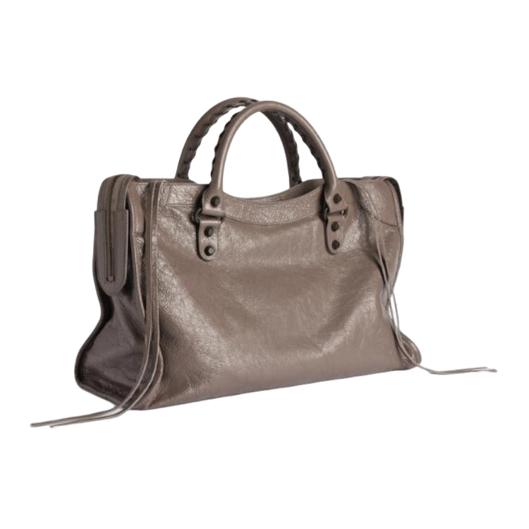 (WMNS) Balenciaga Le City Bag Medium 'Dark Noix' 8657602ACFH5848 - Image 4