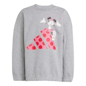 (PS) adidas x Disney Minnie Mouse Joggers Set Asia Sizing 'Grey Pink' JF3645