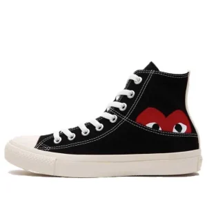 Converse x COMME des GARCONS Chuck 70 Hi Half Logo 'Black Red' 1CL877