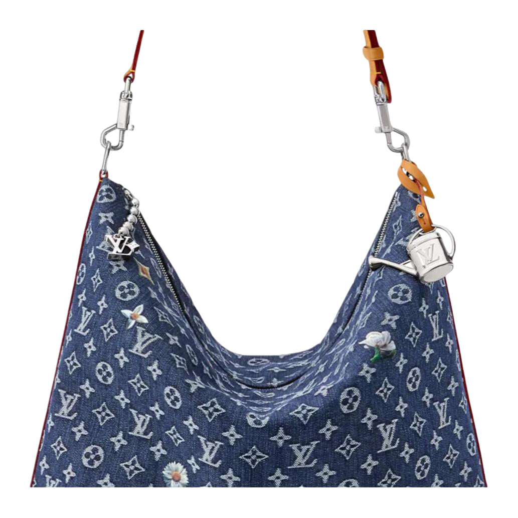 LOUIS VUITTON Vagabond Hobo 'Blue' M27555 - Image 5