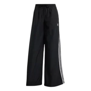 (WMNS) adidas adicolor Firebird Oversized Track Pants Asia Sizing 'Black White' JD3390