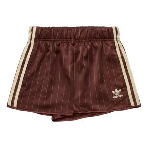 (WMNS) adidas Pinstripe Satin Shorts Asia Sizing 'Brown' KC4236