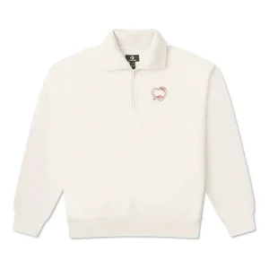 Converse Heart Zip Sweater Asia Sizing 'White' 10026890-A01