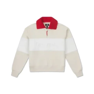 (WMNS) Converse YOTD Half-Zip Crew Sweater Asia Sizing 'Beige' 10026812-A01