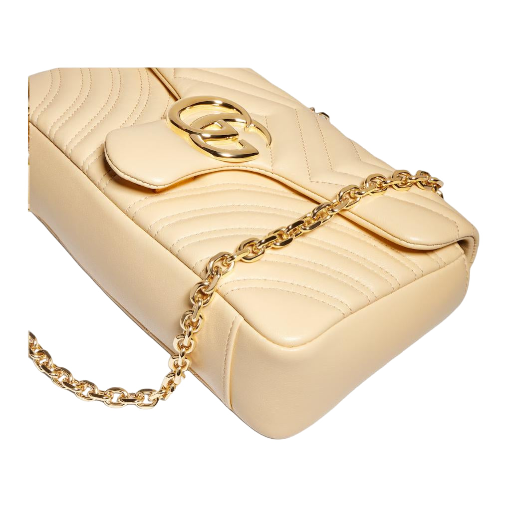 (WMNS) Gucci GG Marmont Medium Shoulder Bag 'Light Yellow' 837267-AAGUE-9305 - Image 6