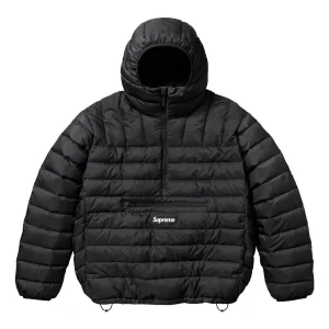 Supreme Micro Down Half Zip Hooded Pullover 'Black White' SUP-FW23-132