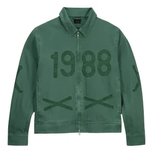 Air Jordan x Nina Chanel Abney Canvas Jacket 'Green' FZ7528-398