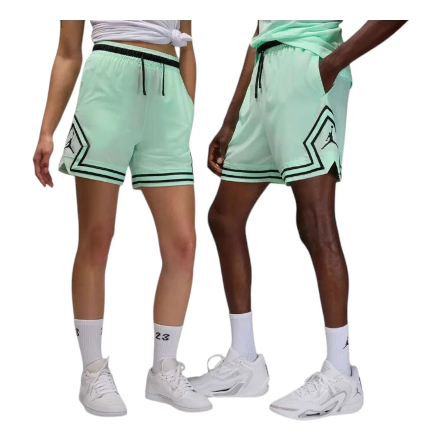 Air Jordan Sport Dri-FIT Woven Diamond Shorts 'Mint Foam Black' FQ2989-353
