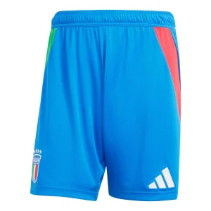 adidas Italy 24 Away Football Shorts Asia Sizing 'Blue Green' IQ0486