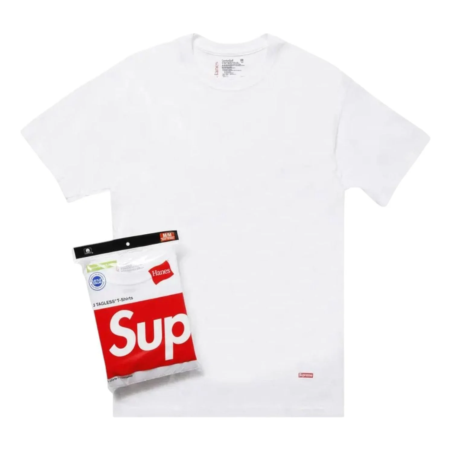 Supreme Hanes Tagless T-Shirt (3 Pack) 'White' SS21A23-WHITE
