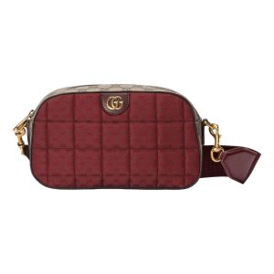 (WMNS) Gucci Mini GG Canvas Small Shoulder Bag 'Burgundy' 752591-FAB9Y-6042