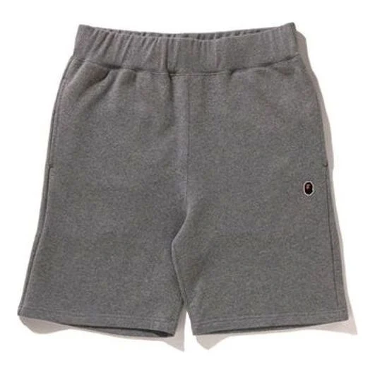 A Bathing Ape Head One Point Sweat Shorts 'Gray' 1J30-153-023-GRY