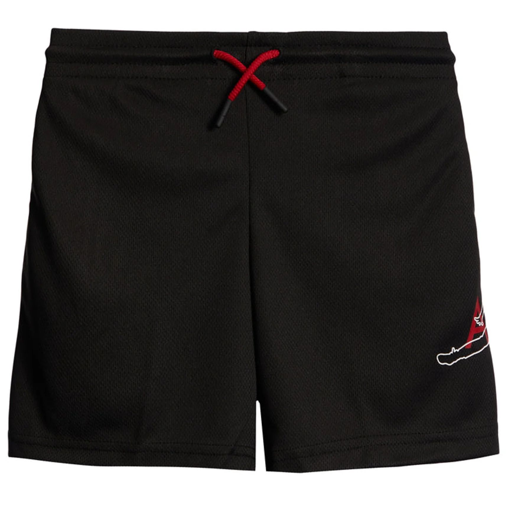 (GS) Air Jordan Jumpman Big Air Mesh Shorts 'Black Red' 85B219-023