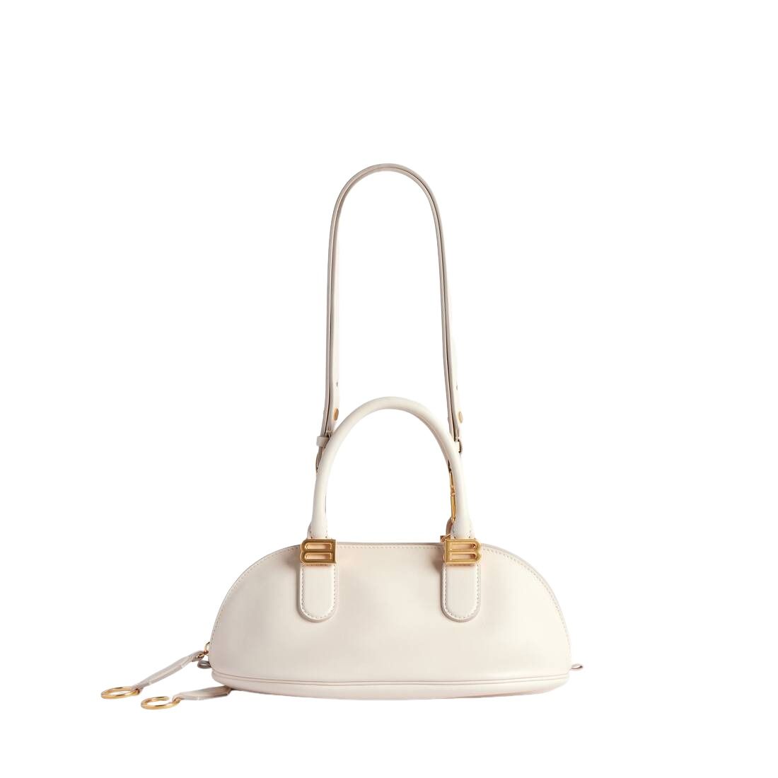 (WMNS) Balenciaga Bolero Bowling Bag Mini 'Cream' 8685852ACJS9404 - Image 3