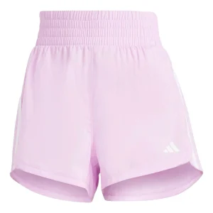 (WMNS) adidas Pacer Training 3-Stripes Woven High-Rise Shorts Asia Sizing 'Pink' IS1665
