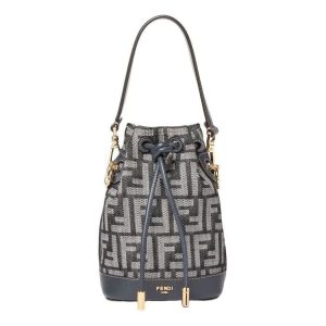 (WMNS) Fendi FW25 Mon Tresor FF Jacquard Mini-Bag 'Blue' 8BS109AUT4F1UJ5