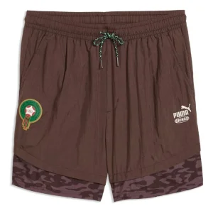 PUMA x MOROCCO x SALEHE BEMBURY KING Relaxed Shorts 'Chocolate Brown' 635134-13