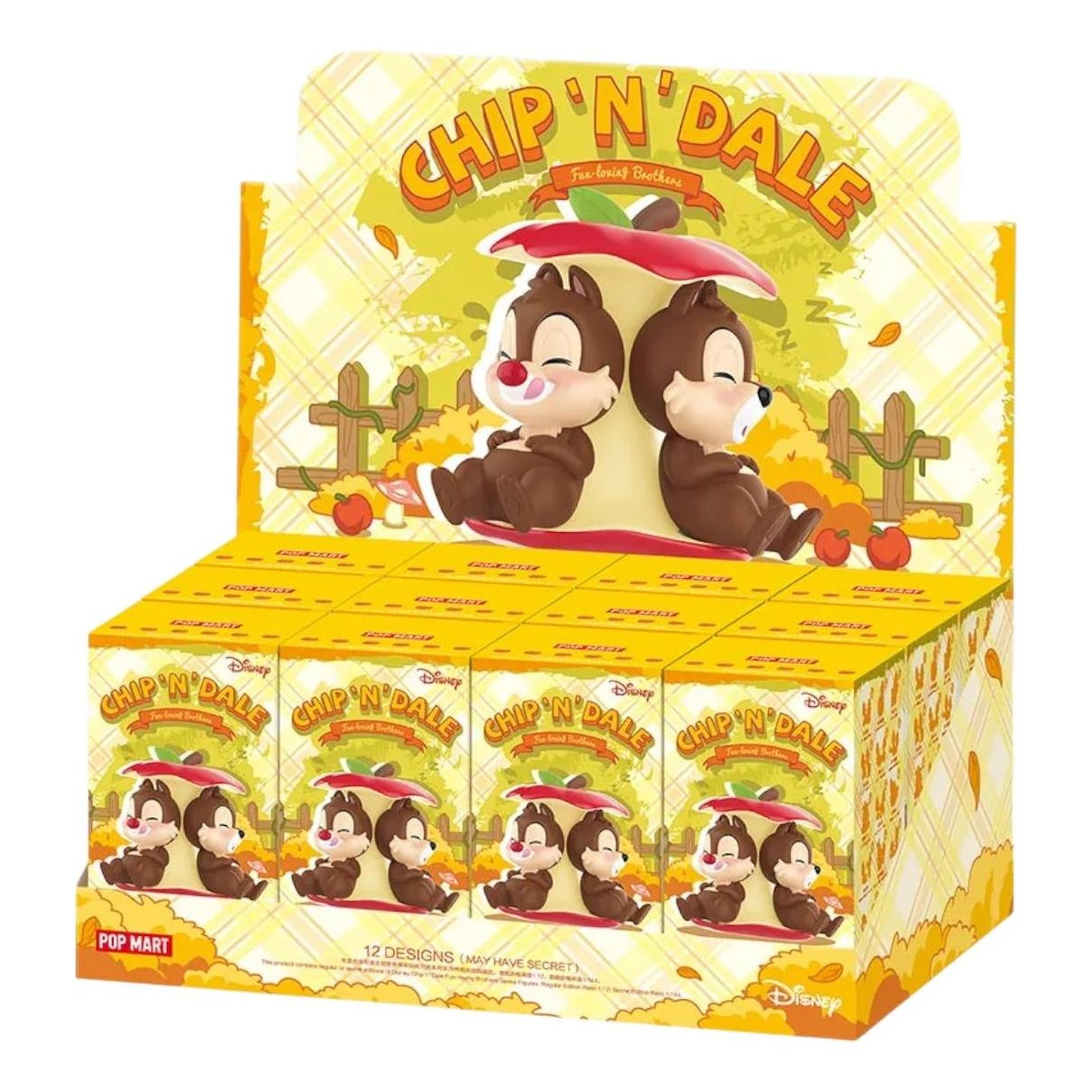 Pop Mart Disney Chip 'N Dale Fun Loving Brother Series Figures Sealed Case (12 Blind Boxes) PPMT-2509-0016-957776882