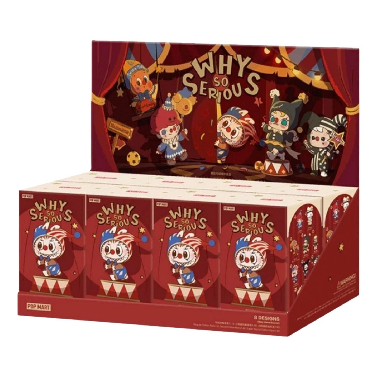 Pop Mart Why So Serious Series Vinyl Plush Pendant Sealed Case (8 Blind Boxes) PPMT-2509-0082-971117265