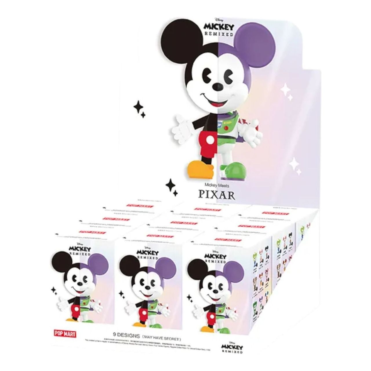 Pop Mart Disney Mickey Remixed Mickey Meets Pixar Series Figures Sealed Case (9 Blind Boxes) PPMT-2510-0032-985858222