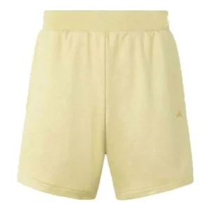 adidas Basketball Sueded Shorts Asia Sizing 'Yellow' IN7700