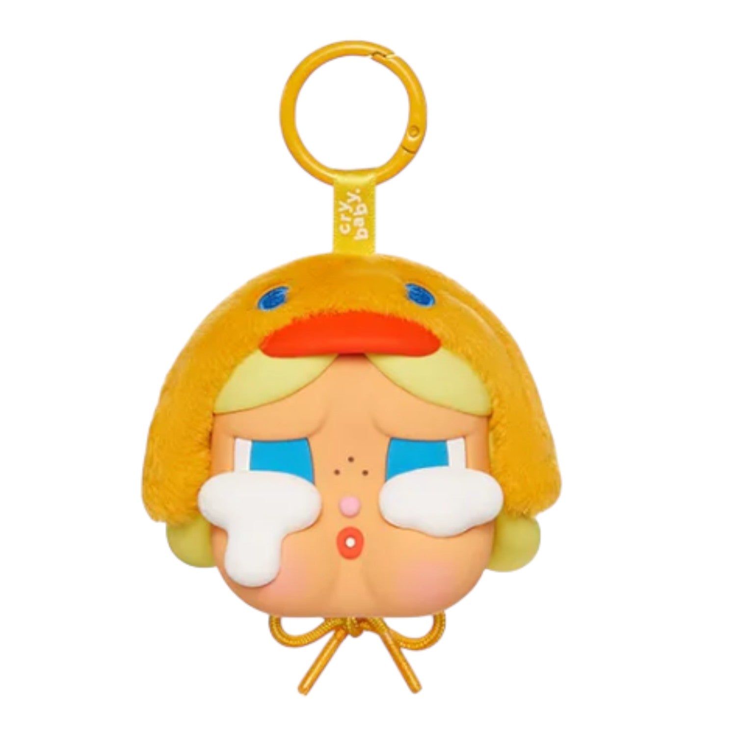 Pop Mart CryBaby Crying Again Vinyl Face Plush Earphone Case 'DUCK YOU' PPMT-2409-0050-DY