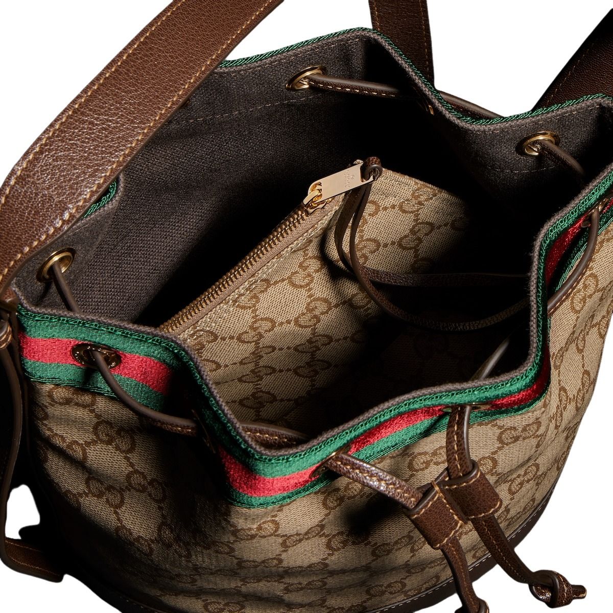 (WMNS) Gucci Venice Small Bucket Bag 'Sand Brown' A002GW-FAF79-8547 - Image 6