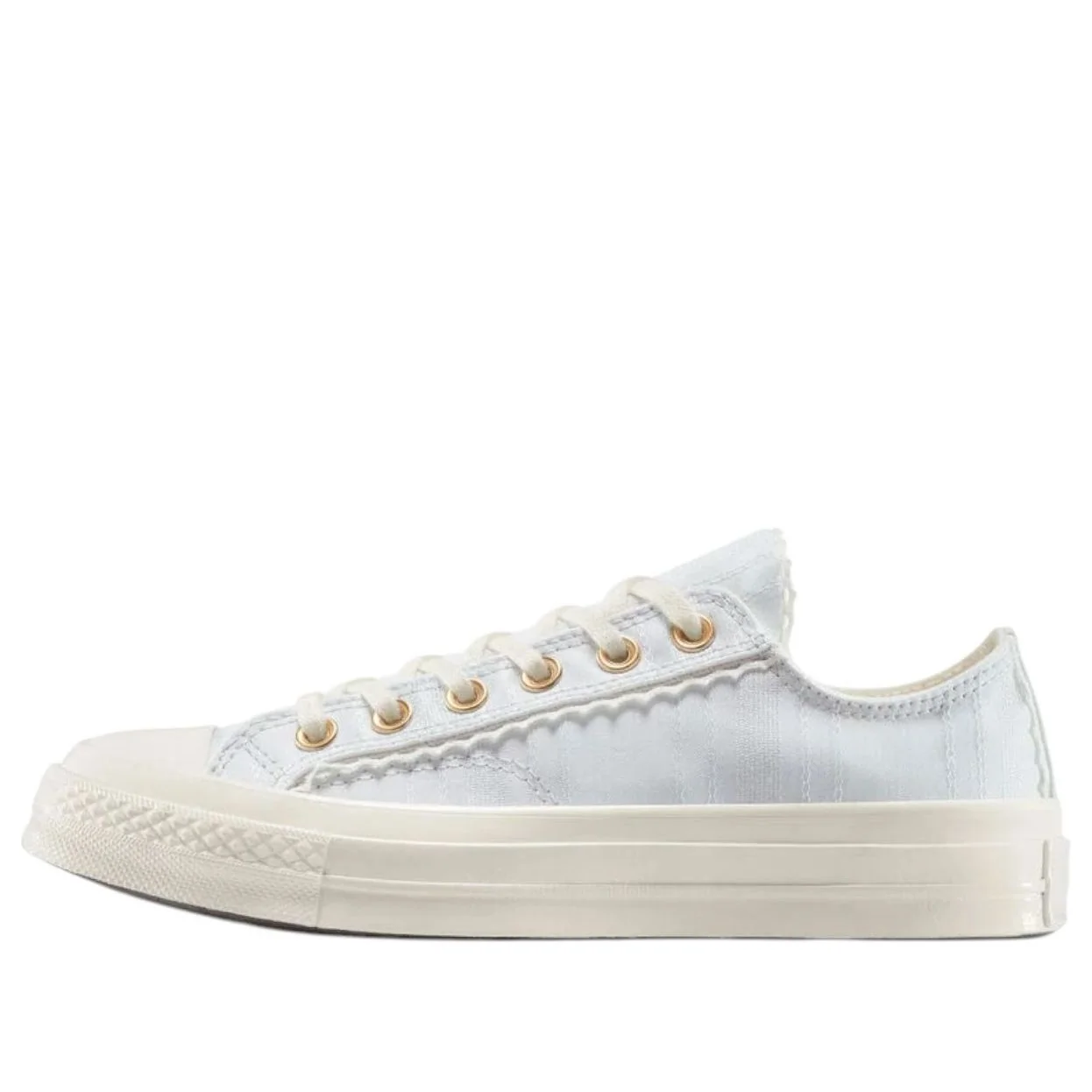 (WMNS) Converse Chuck 70 Low Lace Trim 'Egret Barely Grey' A13007C