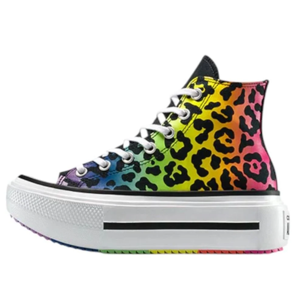 Converse Chuck Taylor All Star Lift Double Stack Platform Pride High 'Chaos Fuchsia Orange Rind' A15782C