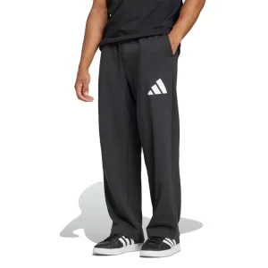 adidas Essentials Wide Leg 3 Bar Logo Pants Asia Sizing 'Black' JF3604