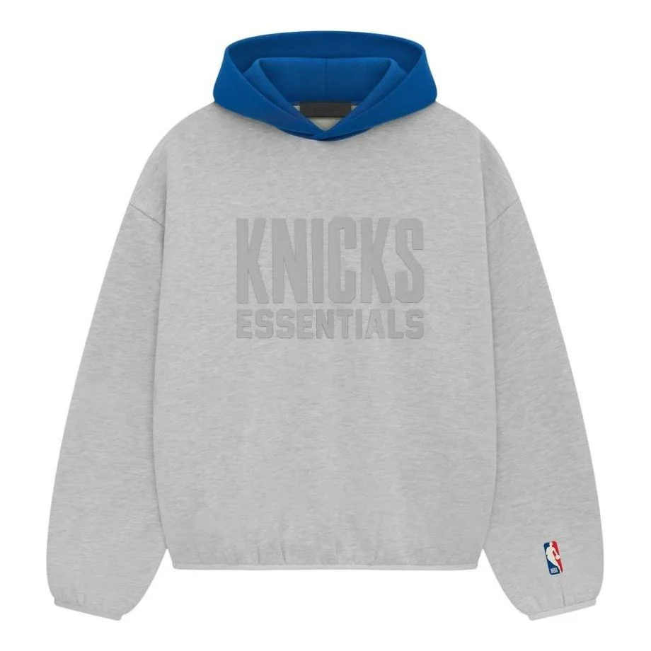Fear of God Essentials x NBA Knicks Hoodie 'Light Heather' 192AL246301F