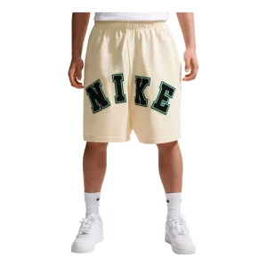 Nike Life Midweight Shorts Asia Sizing 'Coconut Milk Black' IF2236-113