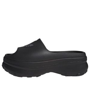 (WMNS) adidas adiFOM Stan Smith Slides Asia Sizing 'Core Black Grey Six' JI2610