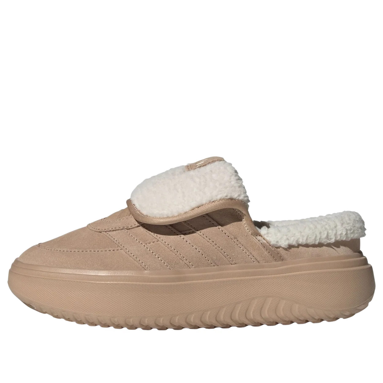 (WMNS) adidas Grand Court Mule 'Warm Sandstone Wonder White' JS4998